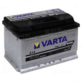 Аккумулятор VARTA Black Dynamic (70 Ah) 640 A, 12 V Обратная, R+ L3 570409