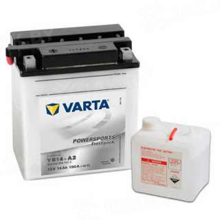 Аккумулятор для мотоцикла Varta Powersports (14 Ah) 190 A, 12 V Обратная, R+ YB14-A2 514012014-558154 Аккумулятор для мотоцикла Varta Powersports (14 Ah) 190 A, 12 V Обратная, R+ YB14-A2 514012014-558154