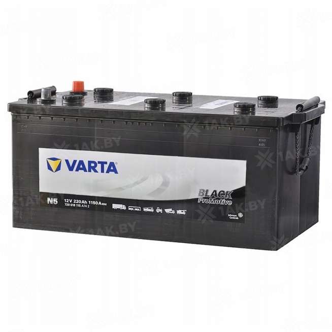 Аккумулятор VARTA PROMOTIVE BLACK (220 Ah) 1150 A, 12 V Обратная, R+ D6 720018-553558 0