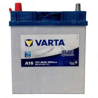 Аккумулятор VARTA Blue Dynamic (40 Ah) 330 A, 12 V Прямая, L+ B19 540127 Аккумулятор VARTA Blue Dynamic (40 Ah) 330 A, 12 V Прямая, L+ B19 540127