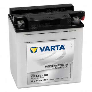 Аккумулятор для мотоцикла Varta Powersports (14 Ah) 190 A, 12 V Обратная, R+ YB14L-B2 514013014-558156 Аккумулятор для мотоцикла Varta Powersports (14 Ah) 190 A, 12 V Обратная, R+ YB14L-B2 514013014-558156