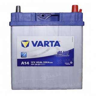 Аккумулятор VARTA Blue Dynamic (40 Ah) 330 A, 12 V Обратная, R+ B19 540126 Аккумулятор VARTA Blue Dynamic (40 Ah) 330 A, 12 V Обратная, R+ B19 540126