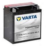 Аккумулятор Varta Powersports AGM (14 Ah) 210 A, 12 V Прямая, L+ YTX16-BS 514901022-549667