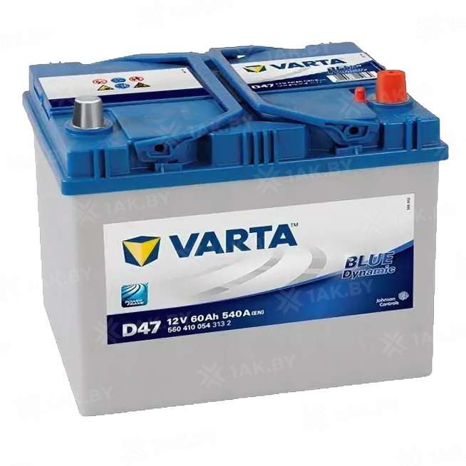 Аккумулятор VARTA Blue Dynamic (60 Ah) 540 A, 12 V Обратная, R+ D23 560410 0