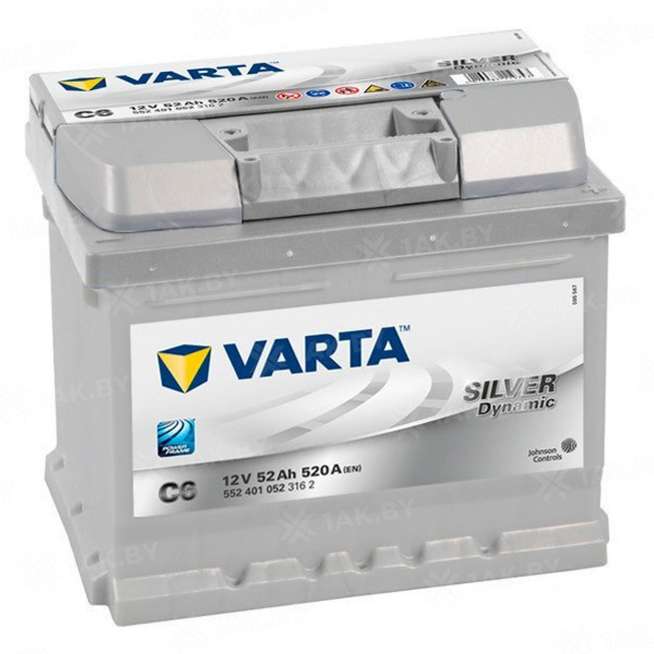 Аккумулятор VARTA Silver Dynamic (52 Ah) 520 A, 12 V Обратная, R+ LB1 552401 0