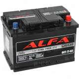 Аккумулятор ALFA Hybrid (77 Ah) 740 A, 12 V Обратная, R+ L3