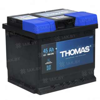 Аккумулятор THOMAS (45 Ah) 400 A, 12 V Обратная, R+ L1 627190 Аккумулятор THOMAS (45 Ah) 400 A, 12 V Обратная, R+ L1 627190