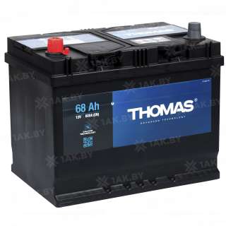 Аккумулятор THOMAS (68 Ah) 600 A, 12 V Прямая, L+ D26 627201 Аккумулятор THOMAS (68 Ah) 600 A, 12 V Прямая, L+ D26 627201