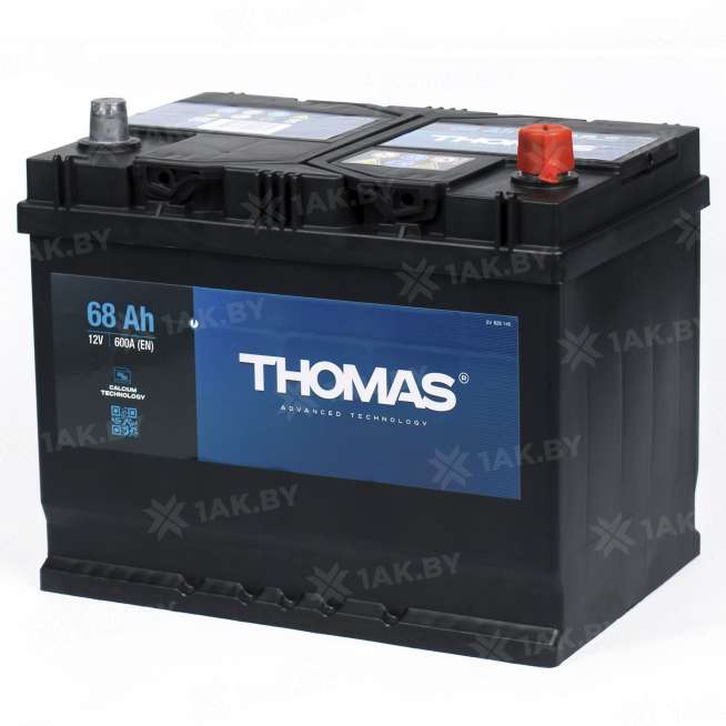 Аккумулятор THOMAS (68 Ah) 600 A, 12 V Обратная, R+ D26 627200 1