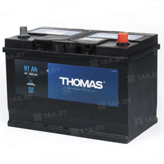 Аккумулятор THOMAS (91 Ah) 800 A, 12 V Обратная, R+ D31 627205 1