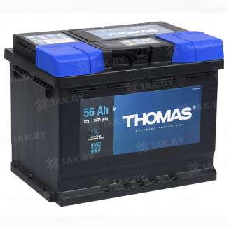 Аккумулятор THOMAS Сlarios (56 Ah) 520 A, 12 V Прямая, L+ L2 627194 0