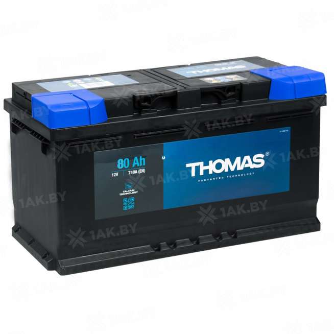 Аккумулятор THOMAS (80 Ah) 740 A, 12 V Обратная, R+ LB4 676805 0