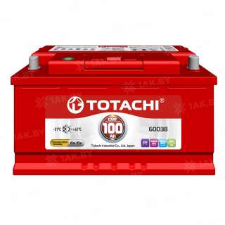Аккумулятор TOTACHI (100 Ah) 720 A, 12 V Прямая, L+ L5