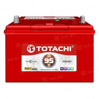 Аккумулятор TOTACHI (95 Ah) 750 A, 12 V Обратная, R+ D31