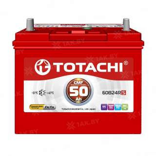 Аккумулятор TOTACHI (50 Ah) 430 A, 12 V Обратная, R+ B24