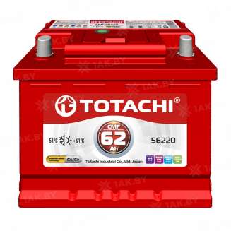 Аккумулятор TOTACHI (62 Ah) 480 A, 12 V Обратная, R+ L2 0
