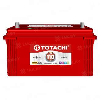 Аккумулятор TOTACHI (110 Ah) 830 A, 12 V Обратная, R+ D6 0