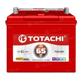 Аккумулятор TOTACHI (65 Ah) 550 A, 12 V Обратная, R+ D23 Аккумулятор TOTACHI (65 Ah) 550 A, 12 V Обратная, R+ D23