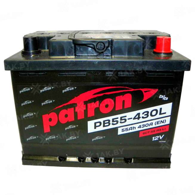 Аккумулятор Patron PB (55 Ah) 430 A, 12 V Обратная, R+ L2 0