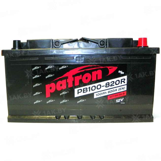Аккумулятор Patron PB (100 Ah) 820 A, 12 V Обратная, R+ L5 0