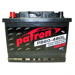 Аккумулятор Patron PB (60 Ah) 480 A, 12 V Прямая, L+ L2 Аккумулятор Patron PB (60 Ah) 480 A, 12 V Прямая, L+ L2