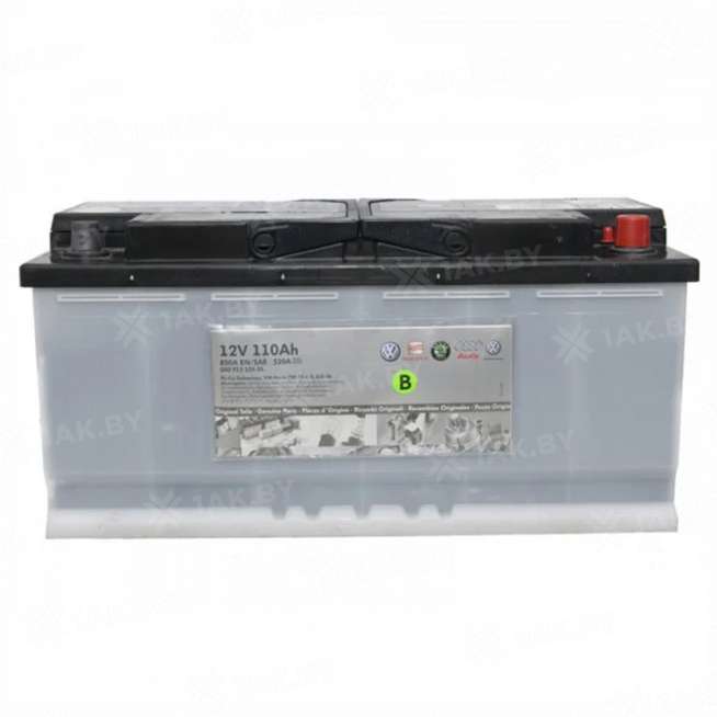 Аккумулятор Volkswagen DL (110 Ah) 850 A, 12 V Обратная, R+ L6 0