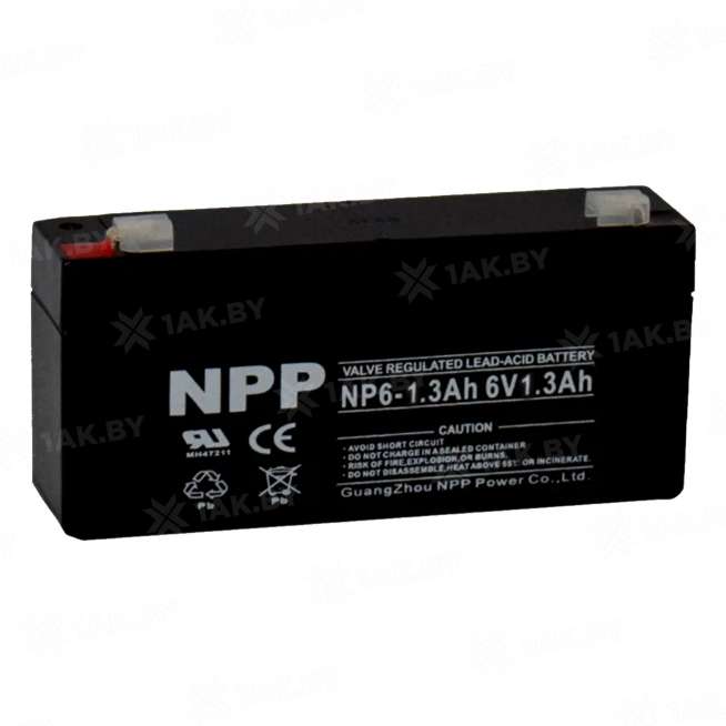 Аккумулятор для ИБП NPP (1.3 Ah) , 6 V  NP6-1.3(NPP) 4