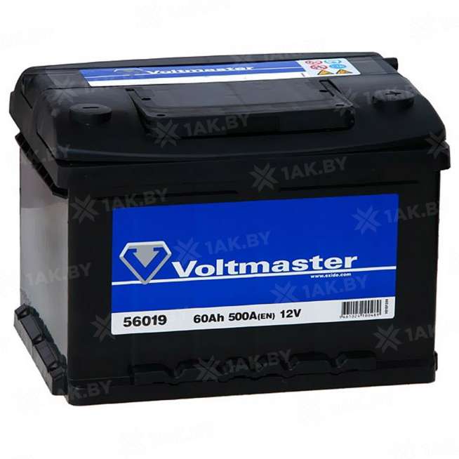 Аккумулятор VOLTMASTER (60 Ah) 500 A, 12 V Обратная, R+ L2 0