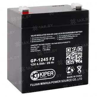Аккумулятор KIPER (4.5 Ah,12 V) AGM 90x70x101 1.5 кг 0