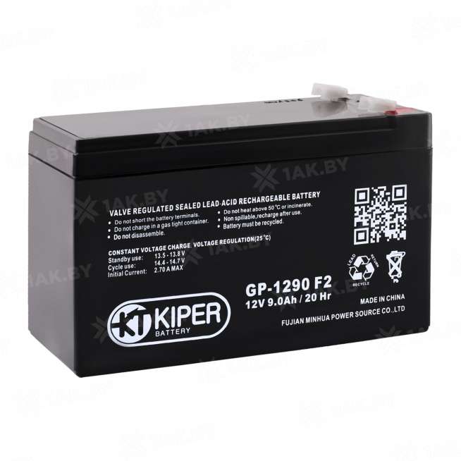 Аккумулятор KIPER для ИБП, детского электромобиля, эхолота (9 Ah,12 V) AGM 150x65x92 2.65 кг 0