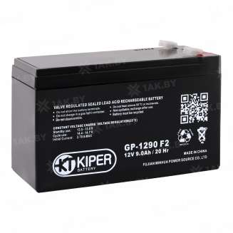 Аккумулятор KIPER (9 Ah,12 V) AGM 150x65x92 2.5 кг 0