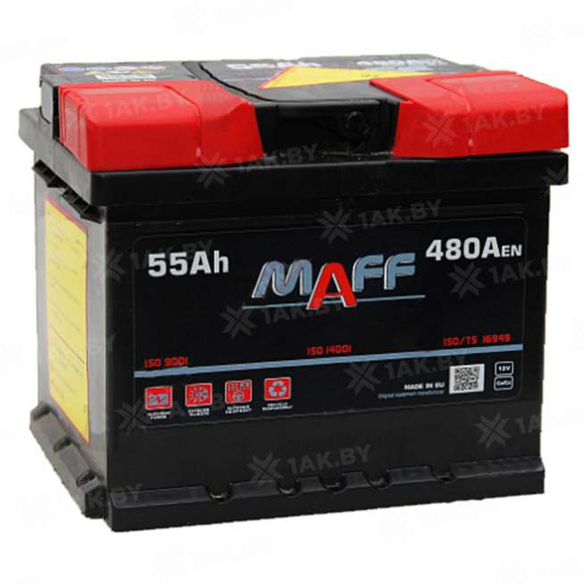 Аккумулятор MAFF Standart (55 Ah) 480 A, 12 V Прямая, L+ L2 0