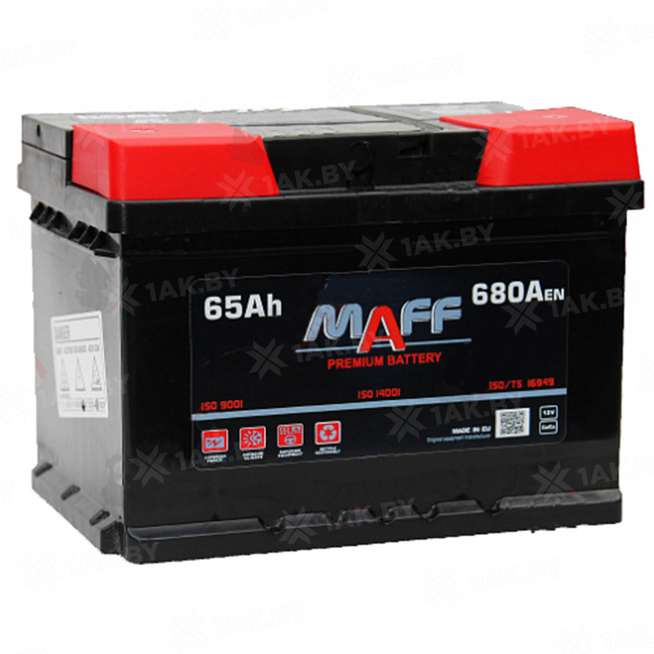 Аккумулятор MAFF Premium (65 Ah) 680 A, 12 V Обратная, R+ L2 1