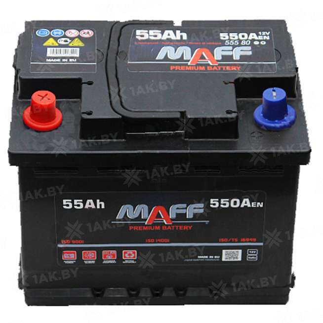 Аккумулятор MAFF Premium (55 Ah) 550 A, 12 V Прямая, L+ L2 0