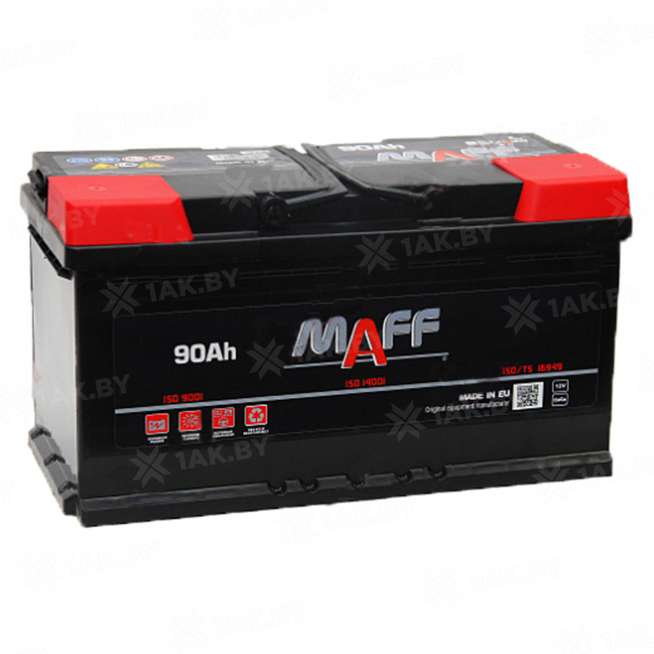 Аккумулятор MAFF Standart (90 Ah) 820 A, 12 V Прямая, L+ L5 0