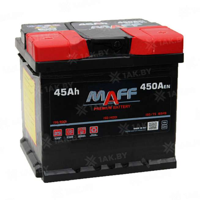 Аккумулятор MAFF Premium (45 Ah) 450 A, 12 V Обратная, R+ L1 (низкий) 1