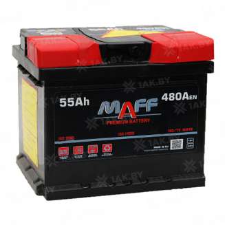 Аккумулятор MAFF Premium (55 Ah) 480 A, 12 V Прямая, L+ L1 0