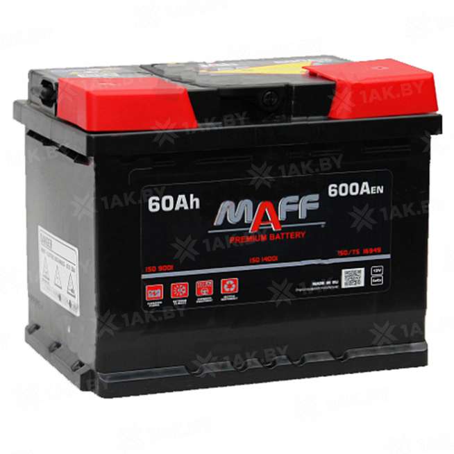 Аккумулятор MAFF Premium (60 Ah) 600 A, 12 V Обратная, R+ L2 0