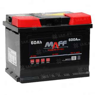 Аккумулятор MAFF Premium (60 Ah) 600 A, 12 V Прямая, L+ L2