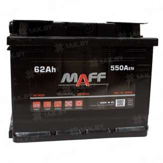 Аккумулятор MAFF Standart (62 Ah) 550 A, 12 V Обратная, R+ L2 0