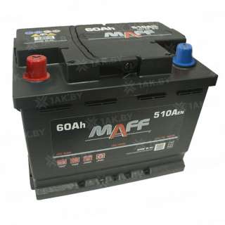 Аккумулятор MAFF Standart (60 Ah) 510 A, 12 V Прямая, L+ L2