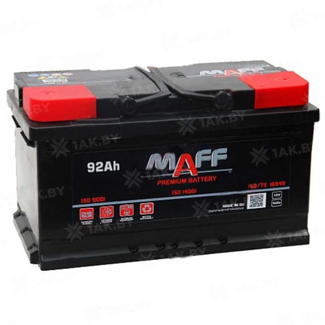Аккумулятор MAFF Premium (92 Ah) 870 A, 12 V Обратная, R+ L5 0