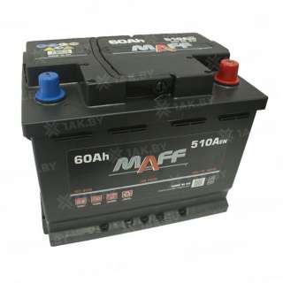 Аккумулятор MAFF Standart (60 Ah) 510 A, 12 V Обратная, R+ L2