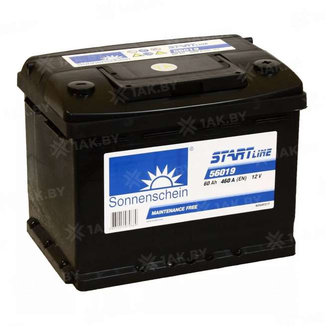 Аккумулятор SONNENSHCHEIN START LINE (60 Ah) 460 A, 12 V Обратная, R+ L2 0