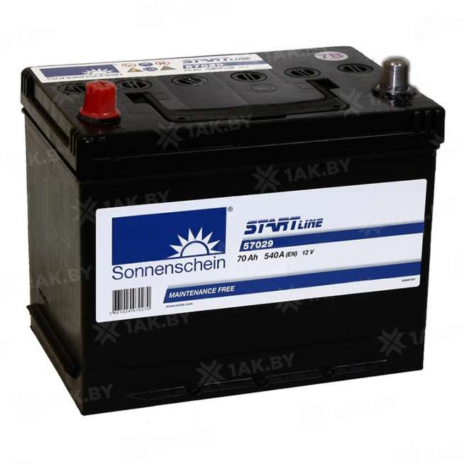 Аккумулятор SONNENSCHEIN (70 Ah) 500 A, 12 V Прямая, L+ D23 0