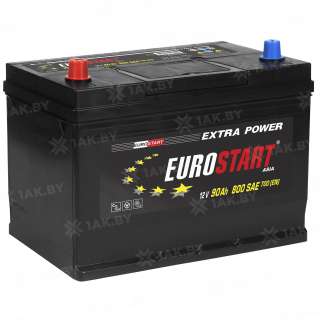 Аккумулятор EUROSTART Asia (90 Ah) 700 A, 12 V Прямая, L+ D31 EU901JE Аккумулятор EUROSTART Asia (90 Ah) 700 A, 12 V Прямая, L+ D31 EU901JE