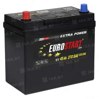 Аккумулятор EUROSTART Asia (45 Ah) 330 A, 12 V Прямая, L+ B24 EU451JE