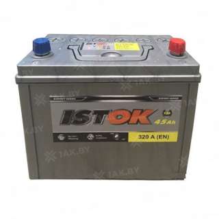 Аккумулятор ISTOK (45 Ah) 320 A, 12 V Обратная, R+ B19 Аккумулятор ISTOK (45 Ah) 320 A, 12 V Обратная, R+ B19