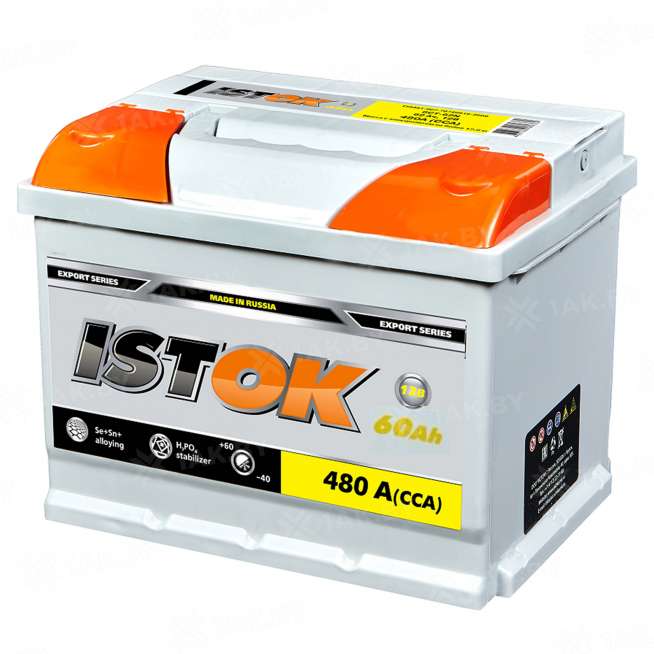 Аккумулятор ISTOK (60 Ah) 480 A, 12 V Прямая, L+ L2 0