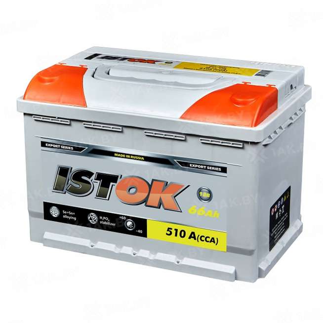 Аккумулятор ISTOK (66 Ah) 510 A, 12 V Прямая, L+ L3 0
